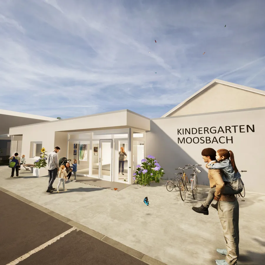 Kindergarten Moosbach - 3D-Modell