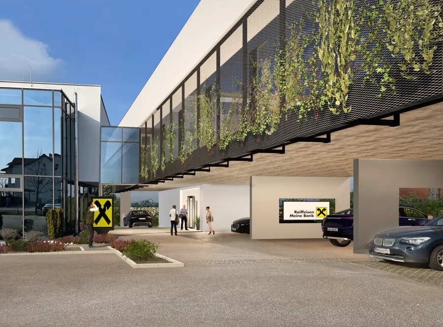 Raiffeisenbank Eggelsberg - 3D-Modell